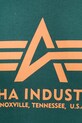 Βαμβακερό μπλουζάκι Alpha Industries 100501.09 πράσινο