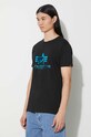 Хлопковая футболка Alpha Industries чёрный 100501FP.583