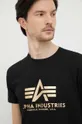 nero Alpha Industries t-shirt in cotone Basic T-Shirt Foil Print