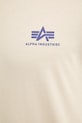 Alpha Industries pamut póló 188505.03 bézs