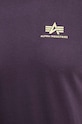 Хлопковая футболка Alpha Industries 188505.03 фиолетовой