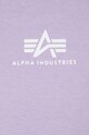 Alpha Industries t-shirt bawełniany 188505.03 fioletowy