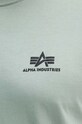 Бавовняна футболка Alpha Industries 188505.03 зелений