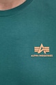 Alpha Industries t-shirt bawełniany zielony 188505.03