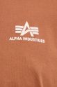 Бавовняна футболка Alpha Industries 188505.03 коричневий