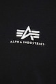 Alpha Industries tricou din bumbac Basic T Small Logo 188505.03 negru