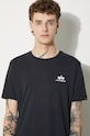 Alpha Industries tricou din bumbac Basic T Small Logo bleumarin 188505.07