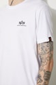 Alpha Industries tricou din bumbac Basic T Small Logo 188505.09 alb