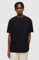 čierna Bavlnené tričko AllSaints Pánsky