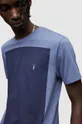 Βαμβακερό μπλουζάκι AllSaints μπλε