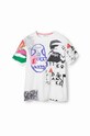 Desigual t-shirt bawełniany multicolor 23SMTK50