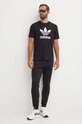 adidas Originals t-shirt bawełniany Adicolor Classics Trefoil Tee IA4815 czarny SS23