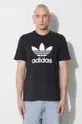 Bavlnené tričko adidas Originals Adicolor Classics Trefoil Tee čierna