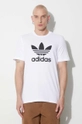 Памучна тениска adidas Originals Adicolor Classics Trefoil Tee бял