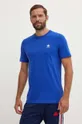 Bavlněné tričko adidas Originals modrá