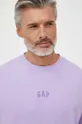 fioletowy GAP t-shirt bawełniany