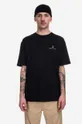 černá Bavlněné tričko Makia Valo T-shirt Pánský