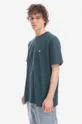 Βαμβακερό μπλουζάκι Carhartt WIP Chase πράσινο