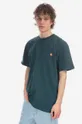 green Carhartt WIP cotton T-shirt American Script Men’s