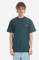 Carhartt WIP cotton T-shirt American Script I029956 green