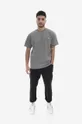 Carhartt WIP cotton T-shirt American Script gray