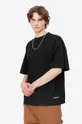 čierna Bavlnené tričko Carhartt WIP S/S Link Script T-Shirt Pánsky