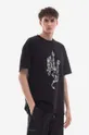μαύρο Βαμβακερό μπλουζάκι Han Kjøbenhavn Demon Print Boxy Tee Short Sleeve Ανδρικά