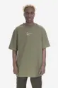 зелёный Хлопковая футболка Karl Kani Мужской