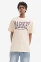 beige Market t-shirt in cotone Uomo