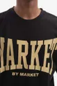 czarny Market t-shirt bawełniany