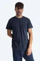 σκούρο μπλε Βαμβακερό μπλουζάκι Edwin Pocket Ts Ανδρικά