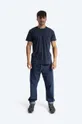 Bavlněné tričko Edwin Pocket Ts námořnická modř