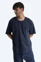 navy Edwin cotton T-shirt Oversized Pocket Ts Men’s