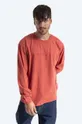 κόκκινο Βαμβακερή μπλούζα με μακριά μανίκια Edwin Embroidery TS LS Ανδρικά
