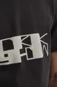 czarny Rick Owens t-shirt bawełniany