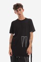 Rick Owens cotton t-shirt Planet friendly black DU02B4250.RNEH1.BLACK