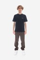Бавовняна футболка Norse Projects N01.0606.7004 темно-синій SS23