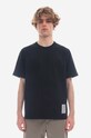 Norse Projects cotton t-shirt Holger Tab Series relaxed navy N01.0630.7004