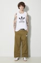 Хлопковый топ adidas Originals Adicolor Classics Trefoil Tank Top IA4808 белый SS23