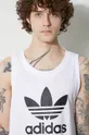 Хлопковый топ adidas Originals Adicolor Classics Trefoil Tank Top Мужской