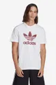 biały adidas Originals t-shirt bawełniany Adicolor Classics Trefoil Męski