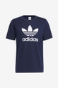 navy adidas Originals cotton t-shirt