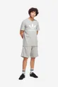 Бавовняна футболка adidas Originals Adicolor Classics Trefoil сірий