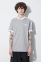 gray adidas Originals cotton t-shirt