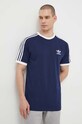 Бавовняна футболка adidas Originals Adicolor Classics 3-Stripes бавовна темно-синій IA4850