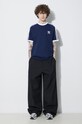 Βαμβακερό μπλουζάκι adidas Originals IA4850 σκούρο μπλε SS23