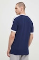 Îmbrăcăminte adidas Originals tricou din bumbac Adicolor 3-Stripes IA4850 bleumarin