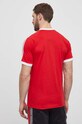 Odzież adidas Originals t-shirt bawełniany Adicolor Classics 3-Stripes IA4852 czerwony
