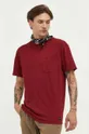 Hollister Co. t-shirt bawełniany bordowy