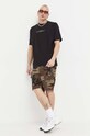 Preach t-shirt bawełniany 206282 czarny SS23